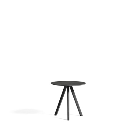 COPENHAGUE - CPH 20 ROUND 50 cm - Black Stained Oak Veneer - Black Stained