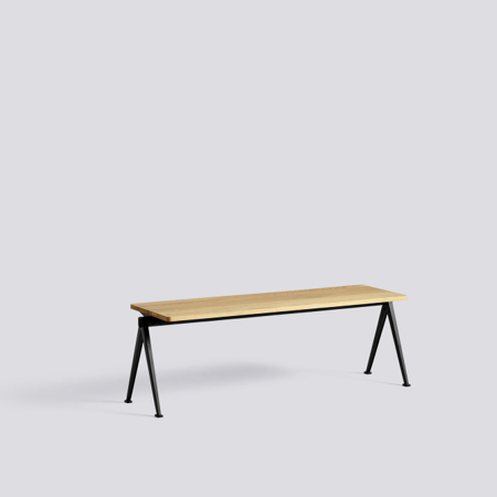 PYRAMID BENCH 11 - L140 - Oiled Oak - Black
