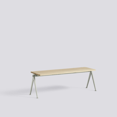PYRAMID BENCH 11 - L140 - Water-based Lacquered Oak - Grey