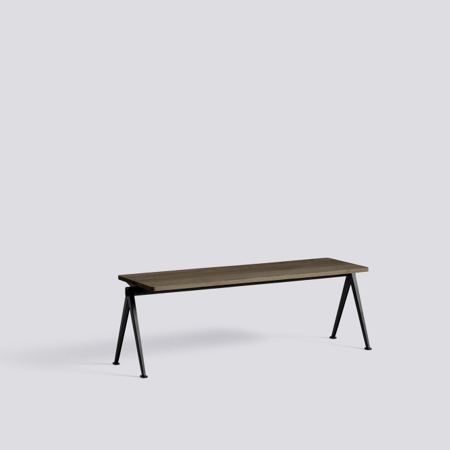PYRAMID BENCH 11 - L140 - Smoked Oak - Black