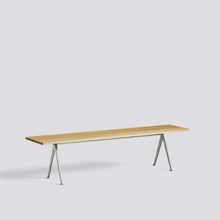 PYRAMID BENCH 12 - L190 - Oiled Oak - Grey