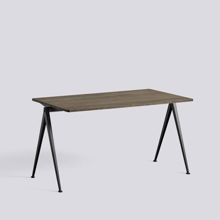 PYRAMID TABLE - 01 - 140x65 - Smoked Oak - Black