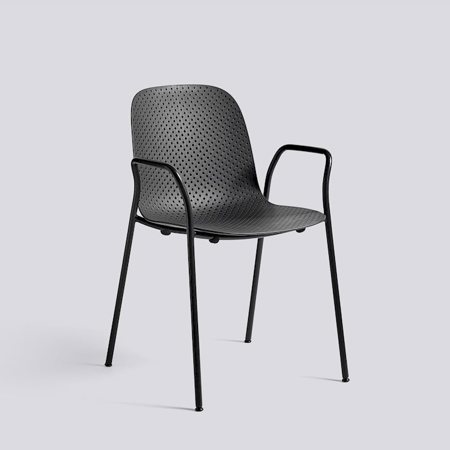 13EIGTHY CHAIR - Armchair - Graphite /Soft black