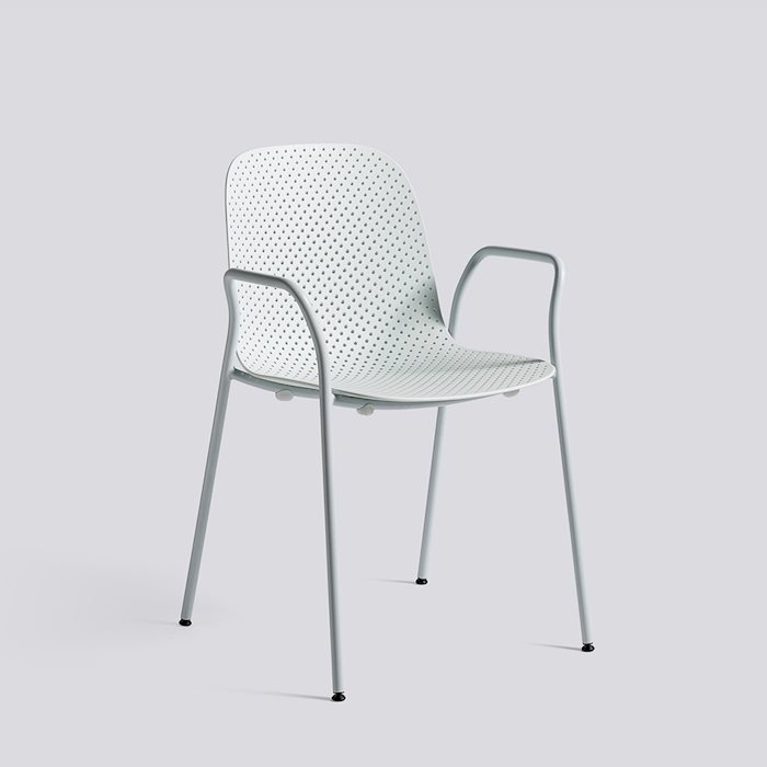 13EIGTHY CHAIR - Armchair - Pure grey - Soft blue