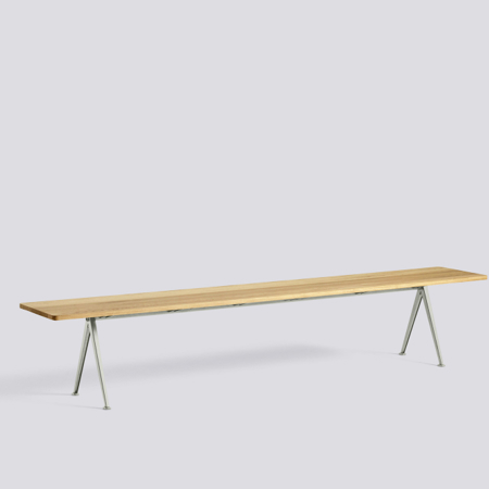 PYRAMID BENCH 12 - L250 - Oiled Oak - Grey