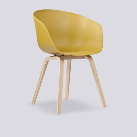 ABOUT A CHAIR - AAC 22 - Mustard - Soaped Solid Oak