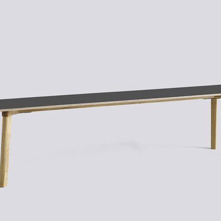 COPENHAGUE DEUX - 215 - 200 x 35 x 45 cm - Stone Grey - Matt Lacquered Oak