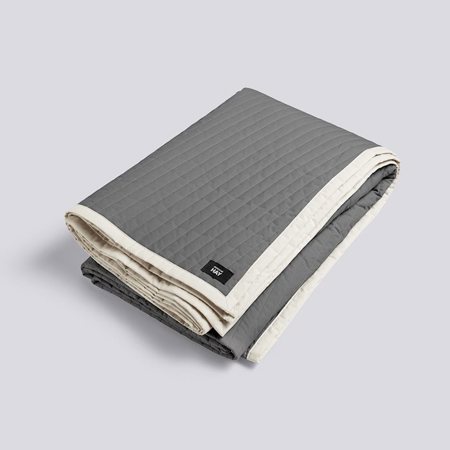 BIAS QUILT - 195 x 245 - Charcoal