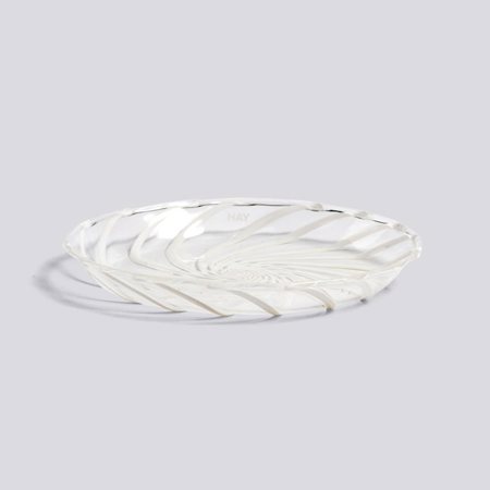 SPIN - Saucer - Clear with white stripe
