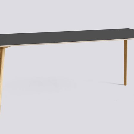 COPENHAGUE DEUX - 210 - 200 X 75 X 73 cm - Stone grey - Water-based Lacquered Oak