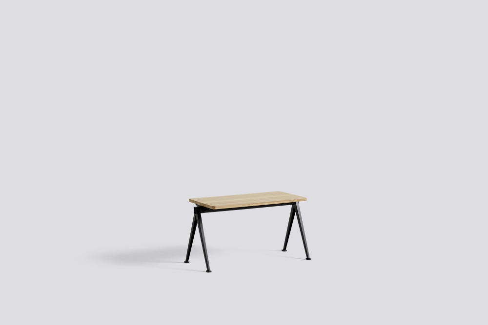 PYRAMID BENCH 11 - L85 - Water-based Lacquered Oak - Black