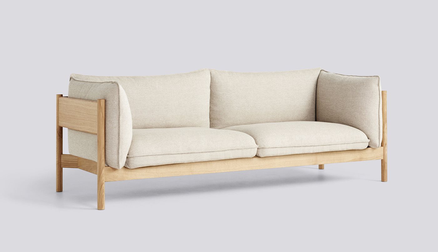 ARBOUR 3-SEATER SOFA - Hallingdal 220 - Oiled waxed solid oak