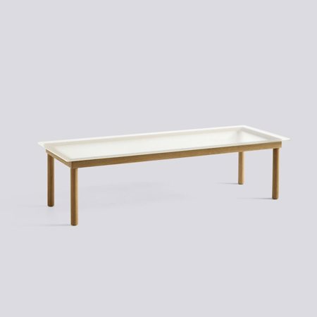 KOFI - 140 x 50 cm - Clear reeded glass - Water-based lacquered solid oak