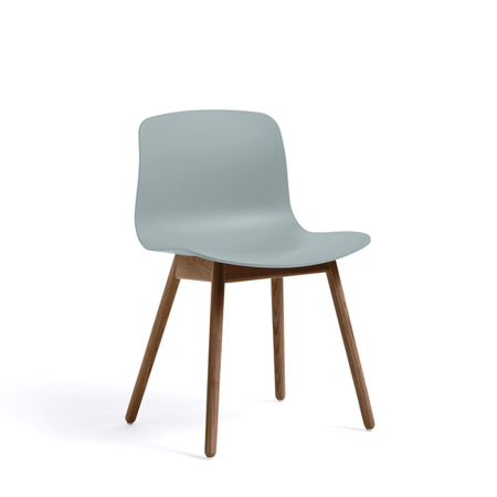 ABOUT A CHAIR - AAC 12 - Dusty Blue - Water-based Lacquered Walnut