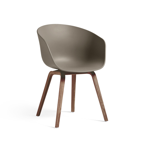 ABOUT A CHAIR - AAC 22 - Khaki - Water-based Lacquered Walnut