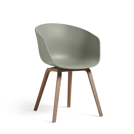 ABOUT A CHAIR - AAC 22 - Dusty Green - Water-based Lacquered Walnut
