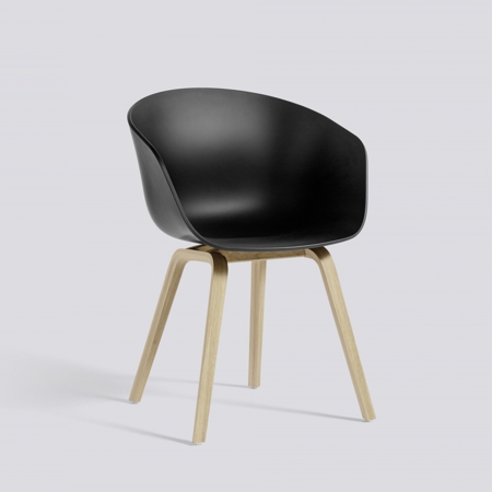 ABOUT A CHAIR - AAC 22 - Black - Water-based Lacquered Oak