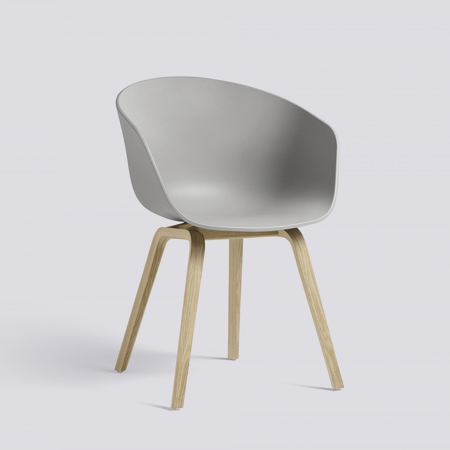 ABOUT A CHAIR - AAC 22 - Concrete Grey - Water-based Lacquered Oak