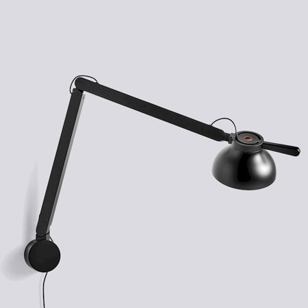 PC LAMP - Double arm wall mount - Soft Black