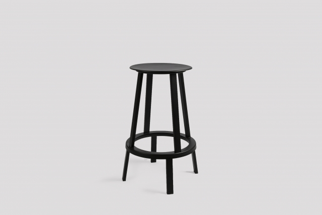 Revolver-Stool - H65 cm - Black