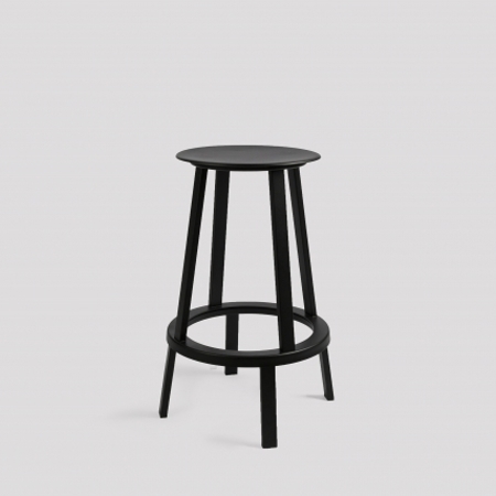 Revolver-Stool - H65 cm - Black
