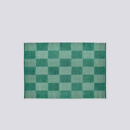 CHECK RUG - 140 x 200 - Small - Green