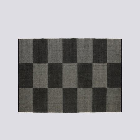 CHECK RUG - 170 x 240  - Large - Black