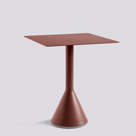 PALISSADE - CONE TABLE - 65 x 65 cm - Iron red