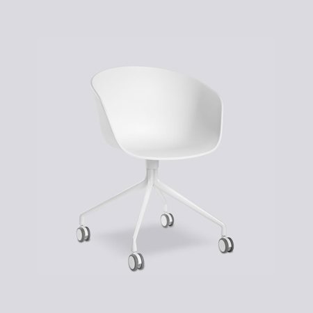 ABOUT A CHAIR - AAC 24 White seat - White frame