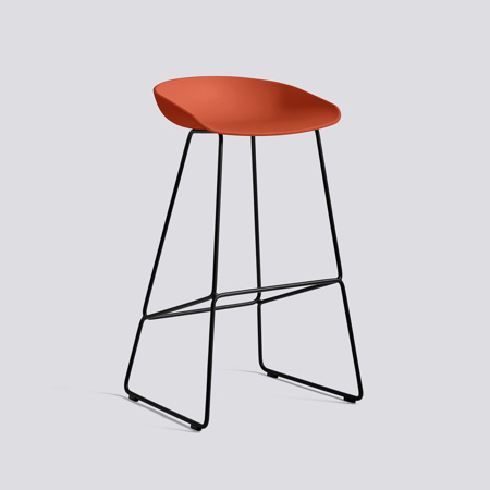 ABOUT A STOOL - AAS 38 - 65 cm - Orange - Black frame