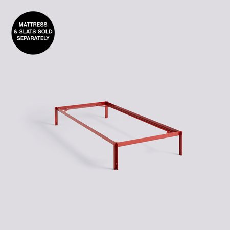 CONNECT BED - 200 x  90cm - Maroon red