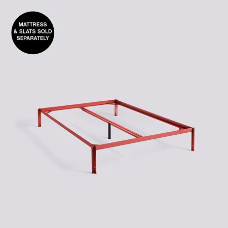 CONNECT BED - 200 x 140cm - Maroon red