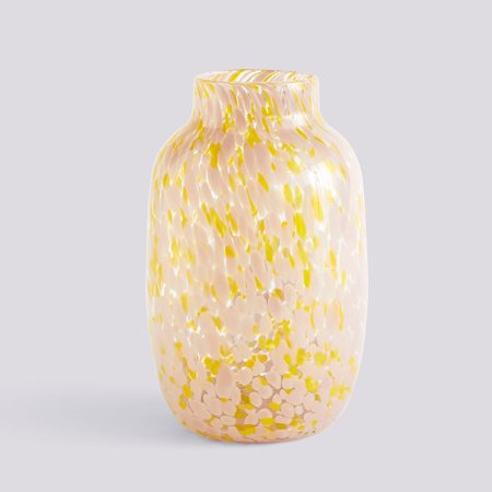 SPLASH VASE / ROUND - Large - Pink & Yellow