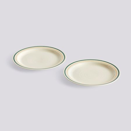 SOBREMESA PLATE - 24,5 cm - Green and sand