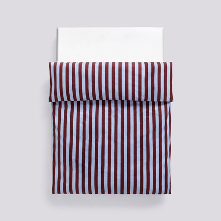ÉTÉ BEDLINEN - 140 x 200 - Bordeaux and sky blue