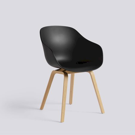 ABOUT A CHAIR - 222 - Black - Water-based Lacquered Oak