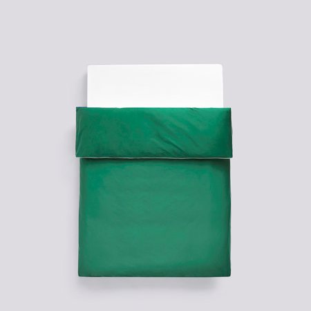 OUTLINE DUVET COVER - 140 x 200 cm - Emerald Green