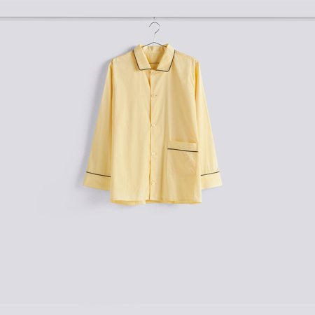OUTLINE PYJAMA SHIRT - M/L - Soft yellow
