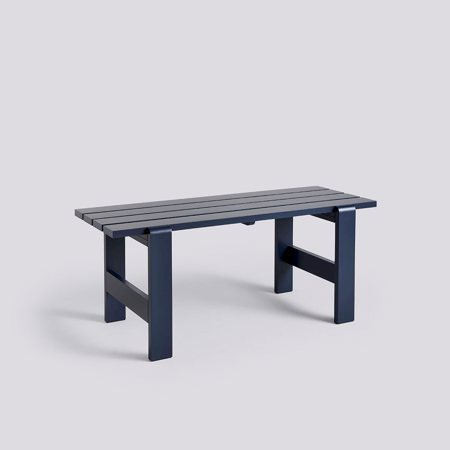 WEEKDAY TABLE - 180 x 66 x 74 - Steel Blue Lacquered Pinewood