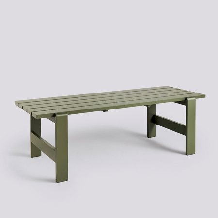 WEEKDAY TABLE - 230 x 83 x 74 - Olive Lacquered Pinewood