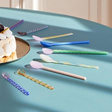GLASS SPOONS