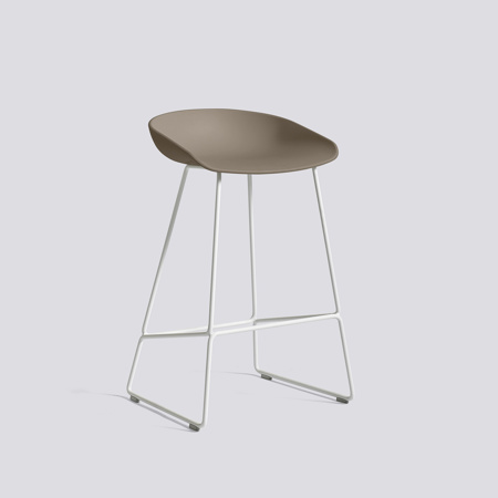 ABOUT A STOOL - AAS 38 - 65 cm - Khaki - White frame