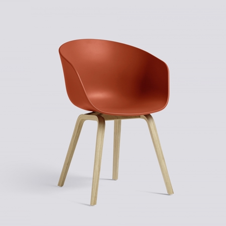 ABOUT A CHAIR - AAC 22 - Orange - Water-based Lacquered Oak
