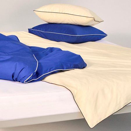 OUTLINE DUVET COVER - 200 x 200 cm - Soft Yellow