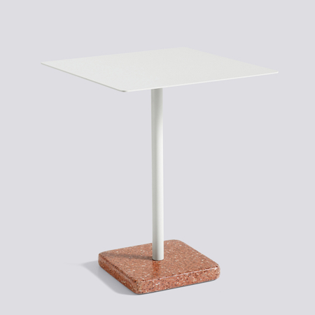 TERRAZZO TABLE - Square - Grey / Red
