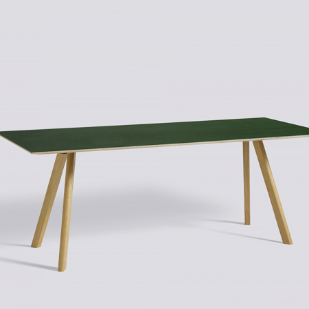 COPENHAGUE - CPH 30 200cm - Green linoleum - Soaped Solid Oak