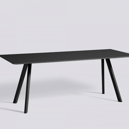 COPENHAGUE - CPH 30 200cm - Black linoleum - Black Stained Solid Oak