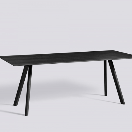 COPENHAGUE - CPH 30 200cm - Black Stained Oak Veneer - Black Stained Solid Oak