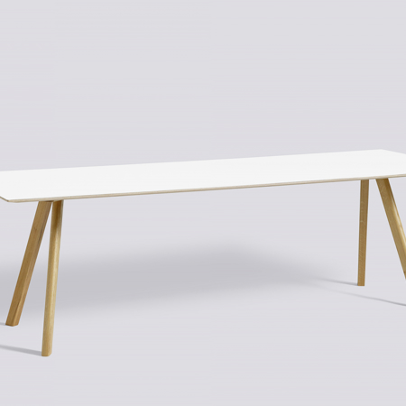 COPENHAGUE - CPH 30 250cm - White laminate - Soaped Solid Oak