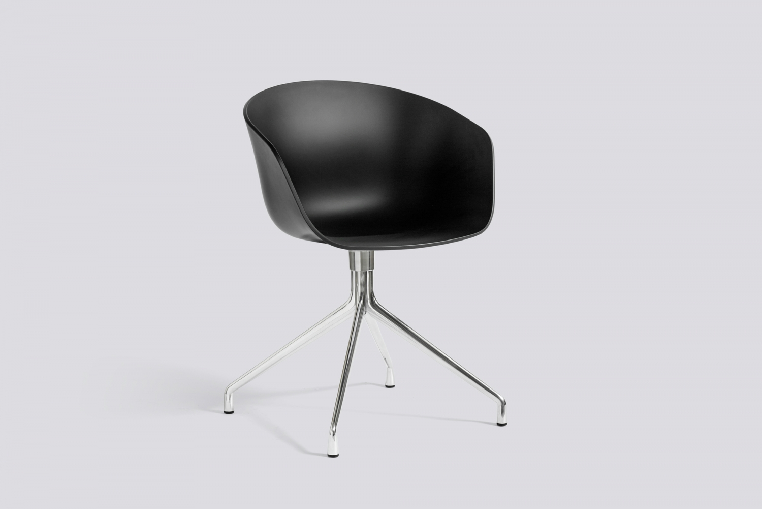 ABOUT A CHAIR - AAC 20 - Black seat - Polished frame